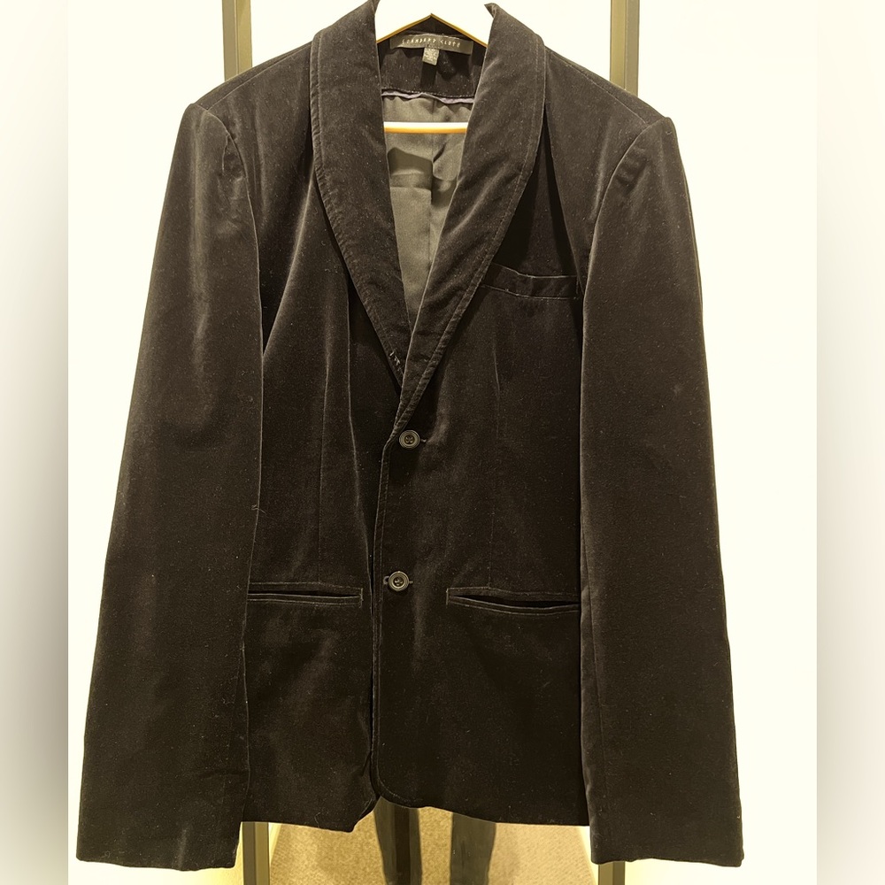 Men’s Black Velvet Blazer